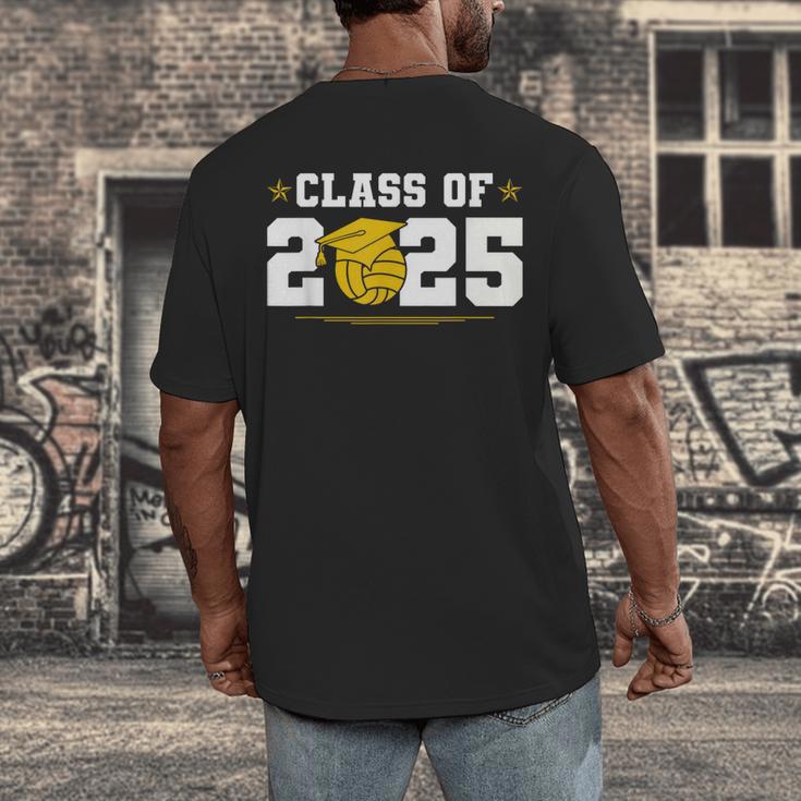 Class Of 2025 Graduation Waterpolo Senior 2025 Men's Back Print T-Shirt