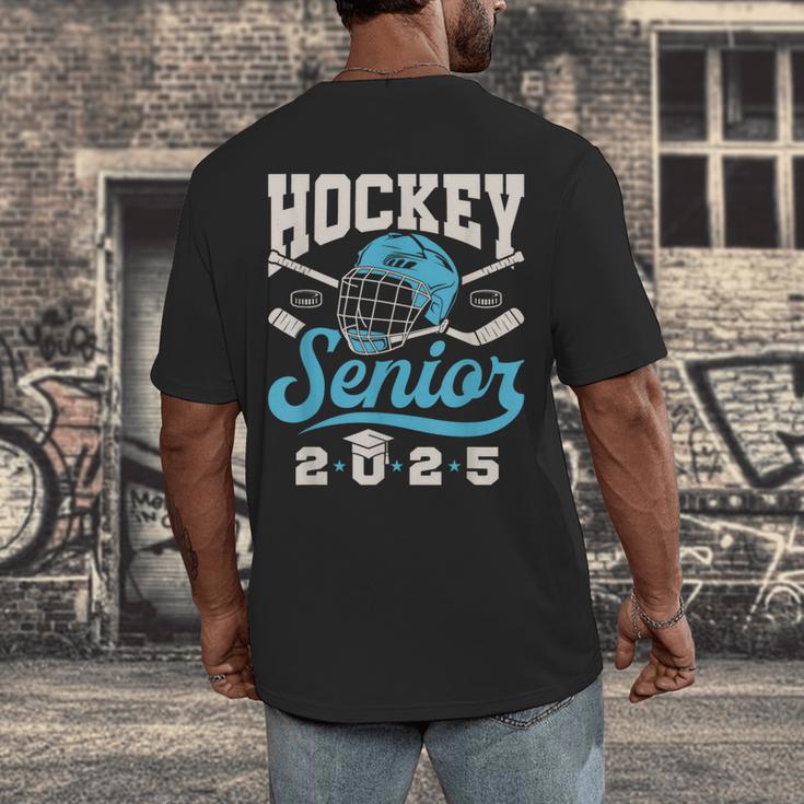 Class Of 2025 Hockey Senior Graduation Graduate Grad Men's Back Print T-Shirt