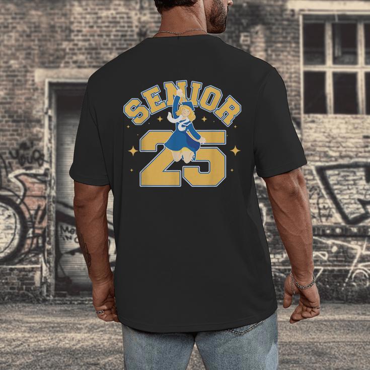 Class Of 2025 Senior 2025 Graduation Senior Boys Girls Men's Back Print T-Shirt