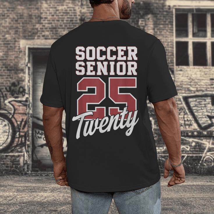 Class Of 2025 Senior 2025 Graduation 2025 Soccer Men's Back Print T-Shirt