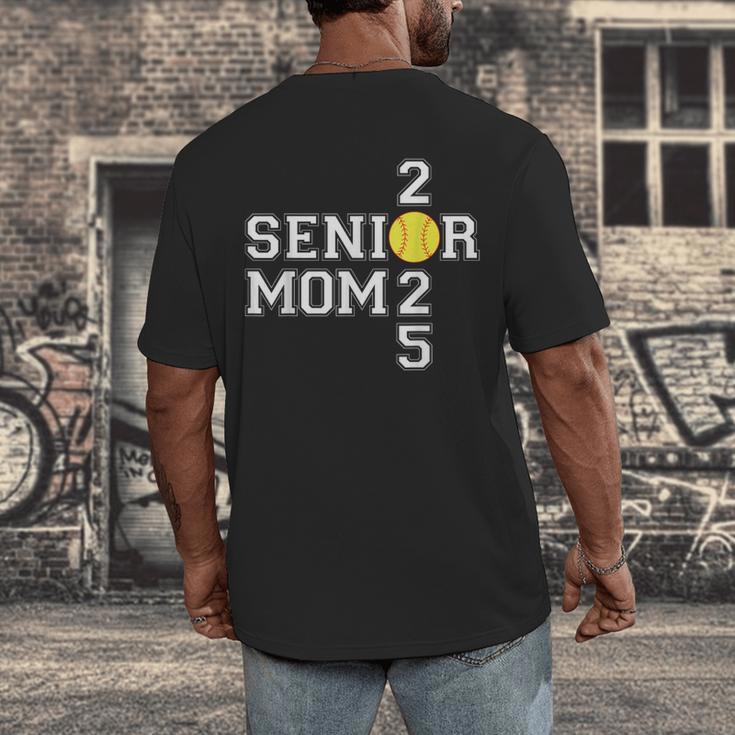 Class Of 2025 Softball Mom Senior Graduation Graduate Women Men's Back Print T-Shirt