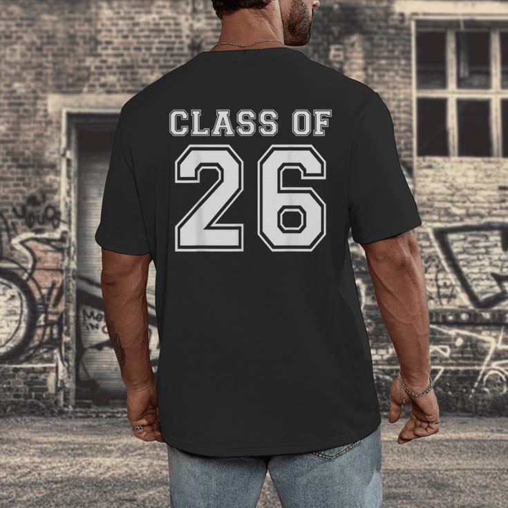 Class Of 2026 Freshman High School Senior Graduation Men's Back Print T-Shirt