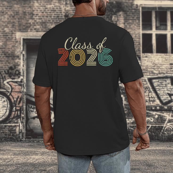 Class Of 2026 Senior Graduate 2026 Graduation Men's Back Print T-Shirt