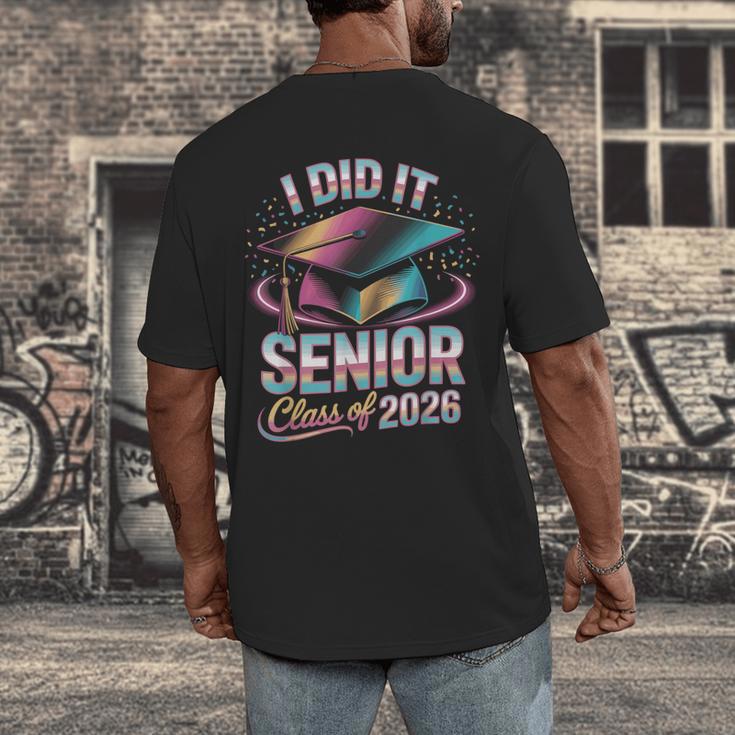 Class Of 2026 Senior Graduation I Did It Men's Back Print T-Shirt