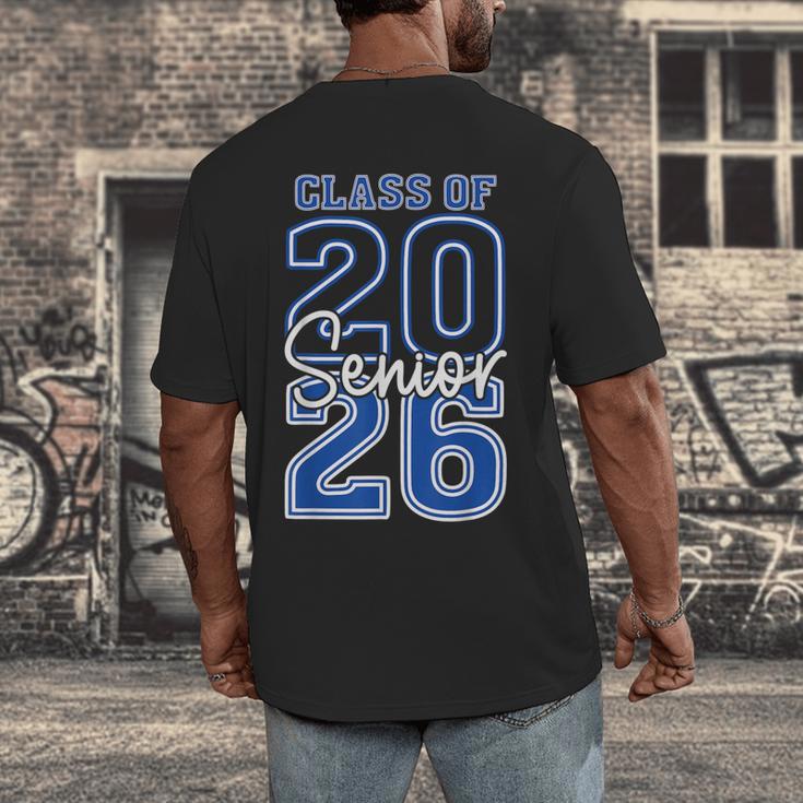 Class Of 2026 Senior Retro Graduation 2026 First Day Vintage Men's Back Print T-Shirt