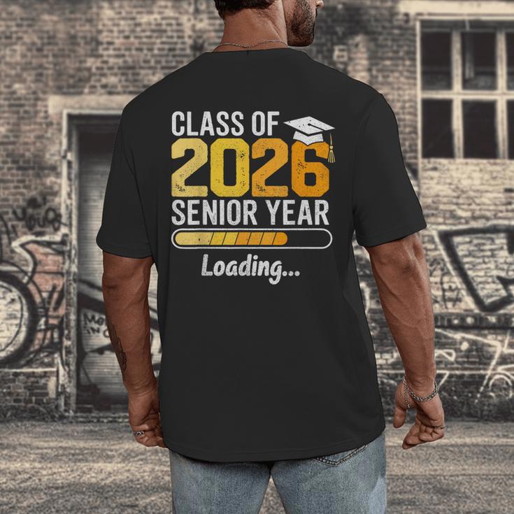 Class Of 2026 Senior Year Loading Senior 2026 Graduation Men's Back Print T-Shirt