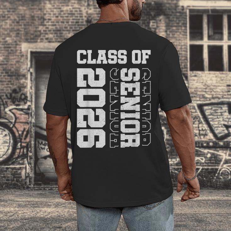 Class Of 2026 Shirt School Senior Year Graduation 2026 Men's Back Print T-Shirt