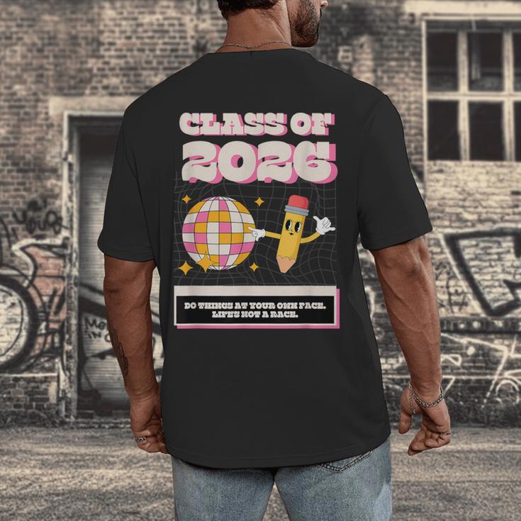 Class Of 2026 Students Graduate 2026 Graduation Men's Back Print T-Shirt