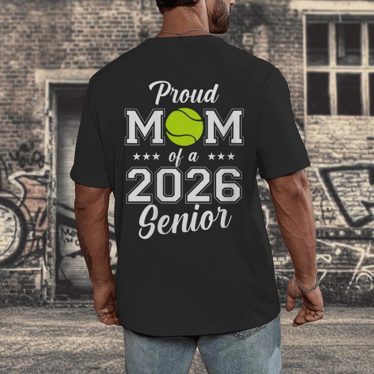 Class Of 2026 Tennis Mom Senior Graduation Graduate Men's Back Print T-Shirt