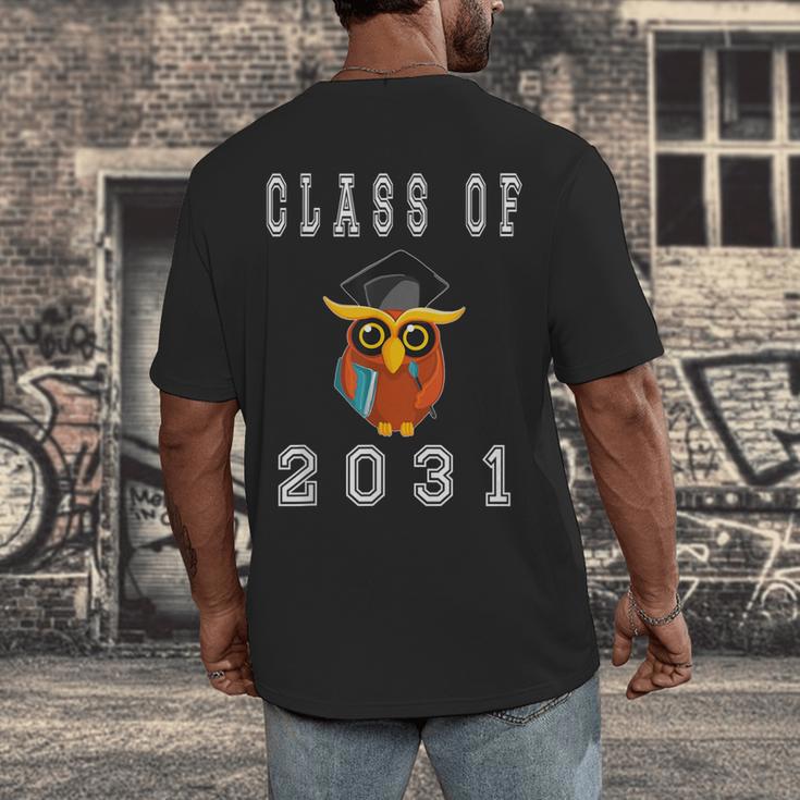 Class Of 2031 Graduation First Day Of SchoolShirt Men's Back Print T-Shirt