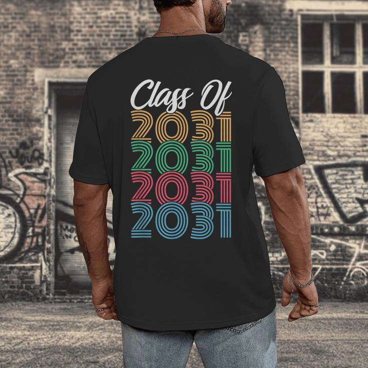 Class Of 2031 Kindergarten GraduationShirt Men's Back Print T-Shirt