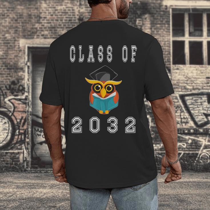 Class Of 2032 Graduation First Day Of SchoolShirt Men's Back Print T-Shirt
