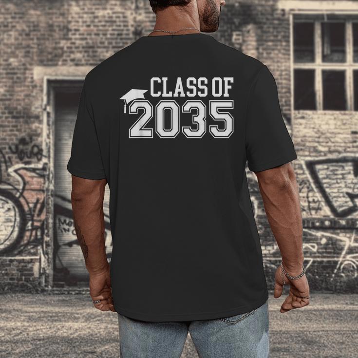 Class Of 2035 Graduation First Day Of School Boys Girls Kids Men's Back Print T-Shirt