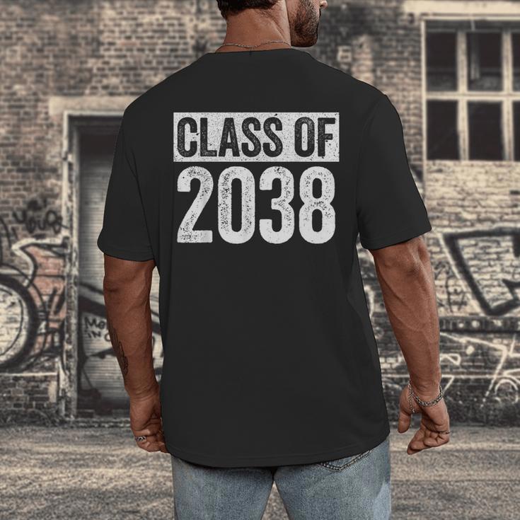 Class Of 2038 Shirt Senior 2038 Graduation Men's Back Print T-Shirt