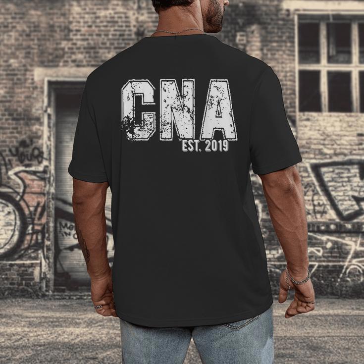 CNAs Graduation Shirt CNA Est 2019 Men's Back Print T-Shirt