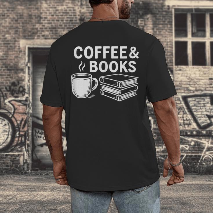 Coffee & Books Men's Back Print T-Shirt Coffee & Books Men's Back Print T-Shirt