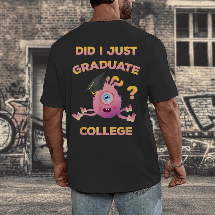 College Graduation 2018 Shirt Graduate For Her Men's Back Print T-Shirt