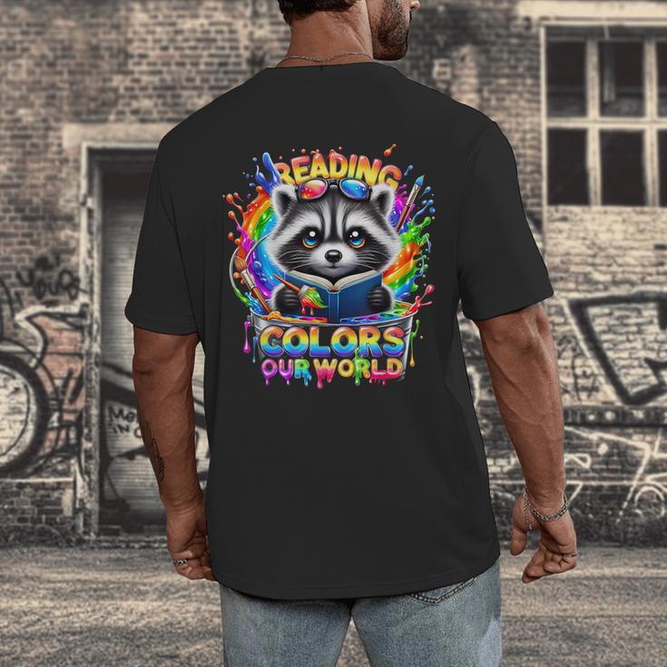 Color Our World 2026 Reading Book Men's Back Print T-Shirt