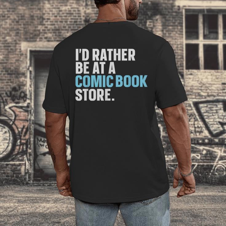 Comic Books Art For Men Women Comics Lover Comics Collector Men's Back Print T-Shirt