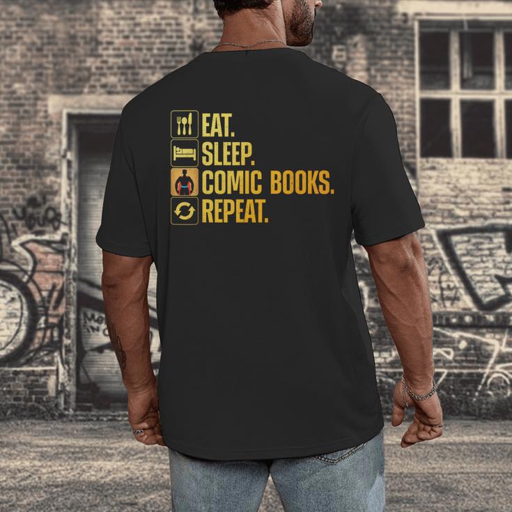 Cool Comic Books Art For Men Women Comic Book Lover Comics Men's Back Print T-Shirt
