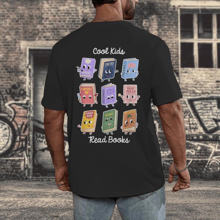 Cool Kids Read Books Apparel Men's Back Print T-Shirt