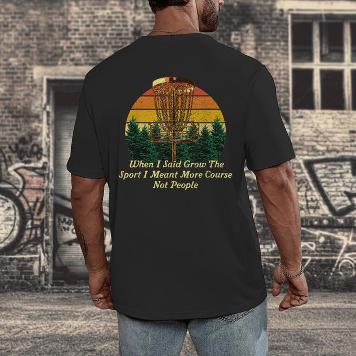 More Course Not People Disc Golf Introvert Golfer Antisocial Men's Back Print T-Shirt More Course Not People Disc Golf Introvert Golfer Antisocial Men's Back Print T-Shirt