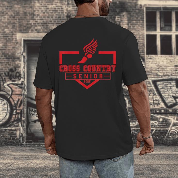 Cross Country Senior Night Senior 2025 Graduation Party 7 Men's Back Print T-Shirt
