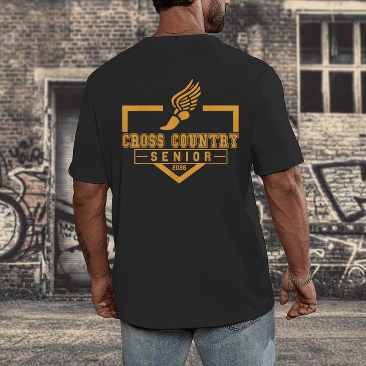 Cross Country Senior Night XC Senior 2026 Graduation 19 Men's Back Print T-Shirt