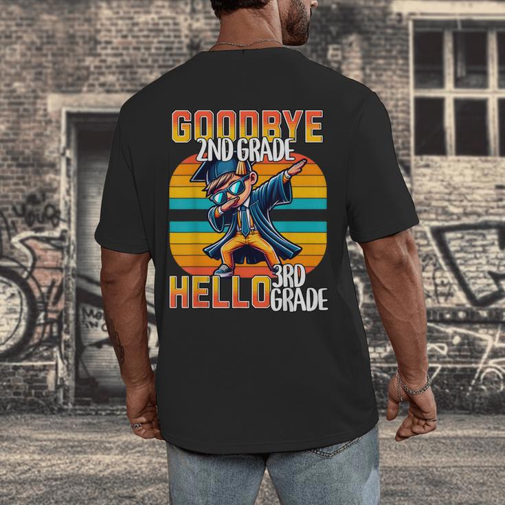 Dabbing Boy Goodbye 2nd Grade Hello 3rd Grade Graduation Men's Back Print T-Shirt