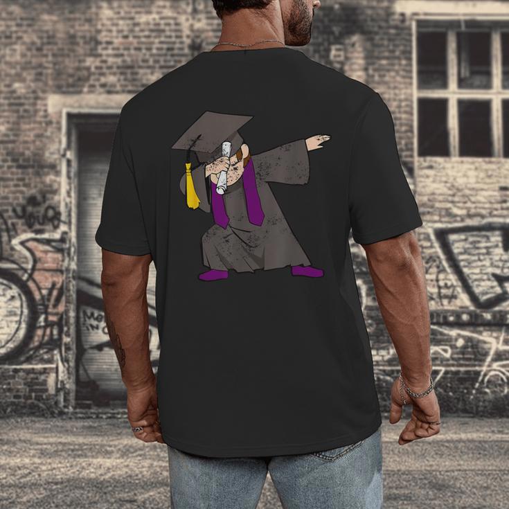 Dabbing Graduate For Graduation Men Dab CuteShirt Men's Back Print T-Shirt