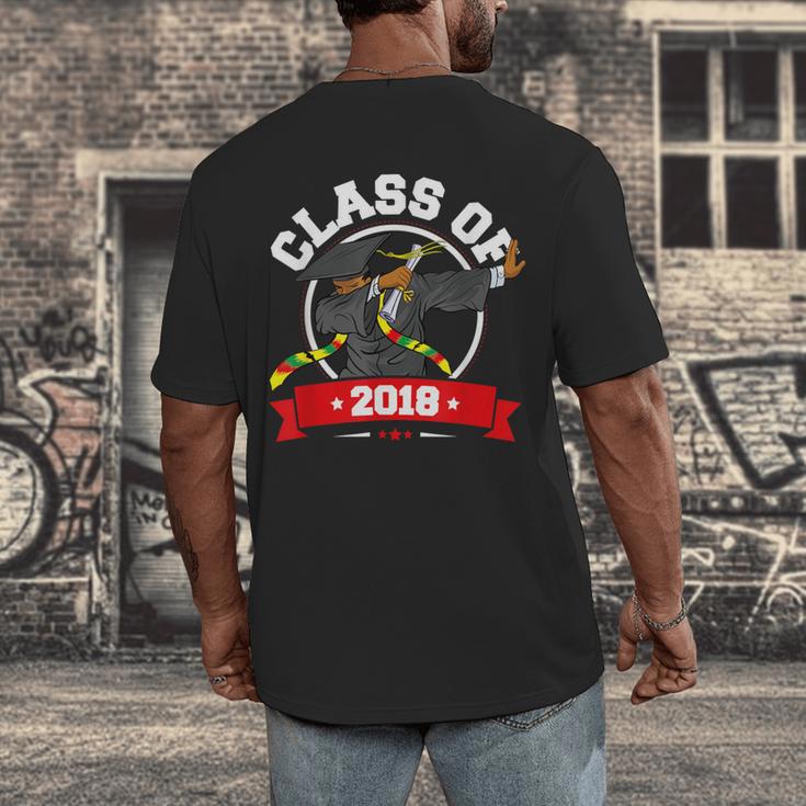 Dabbing Graduation Class Of 2018 TShirt History Month Men's Back Print T-Shirt