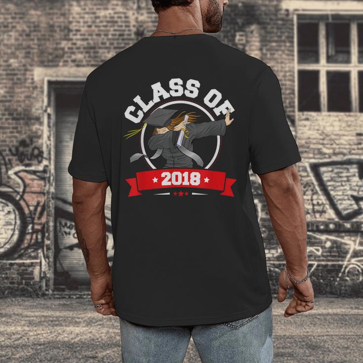 Dabbing Graduation Class Of 2018 Women Men's Back Print T-Shirt