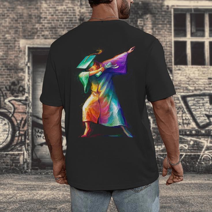 Dabbing Graduation Women Men's Back Print T-Shirt