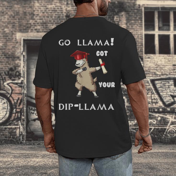 The Dabbing Llama Graduation Class Of 2018 T-Shirt Men's Back Print T-Shirt