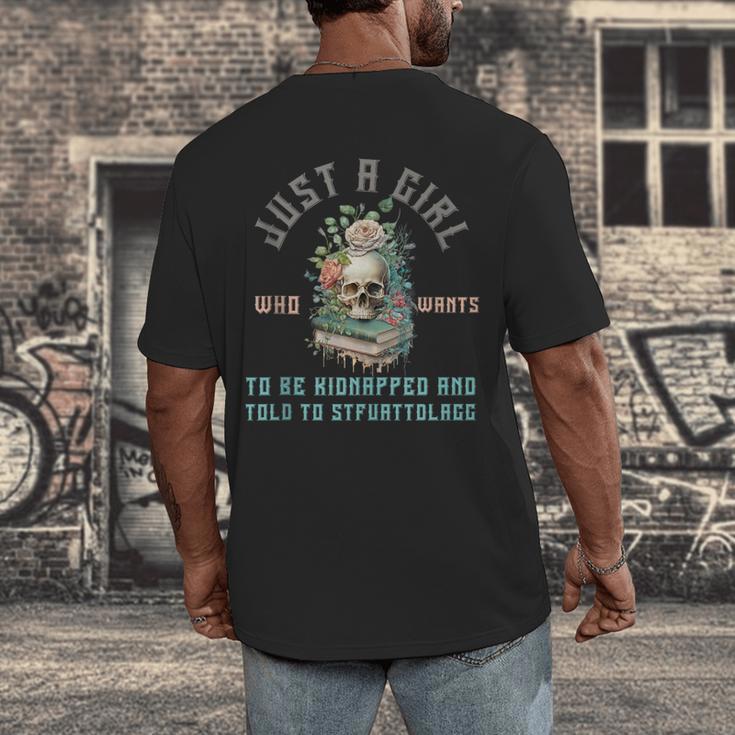 Dark Romance Women STFUATTDLAGG Smutt Book Merch Good Girl Men's Back Print T-Shirt Dark Romance Women STFUATTDLAGG Smutt Book Merch Good Girl Men's Back Print T-Shirt