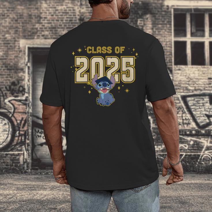 Disney Lilo & Stitch Graduation 2025 Stitch Collegiate Men's Back Print T-Shirt