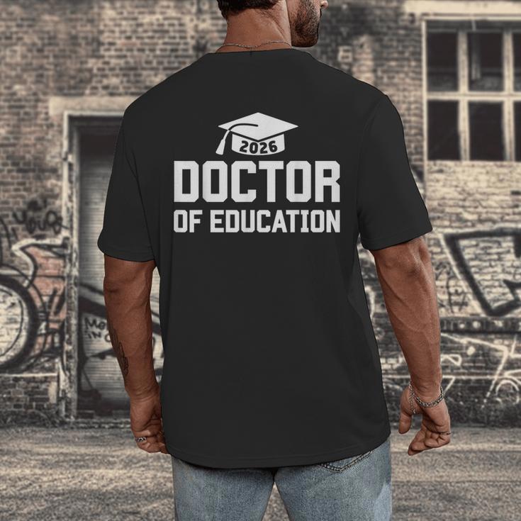 Doctor Of Education 2026 EDD Doctoral Degree Graduation Men's Back Print T-Shirt