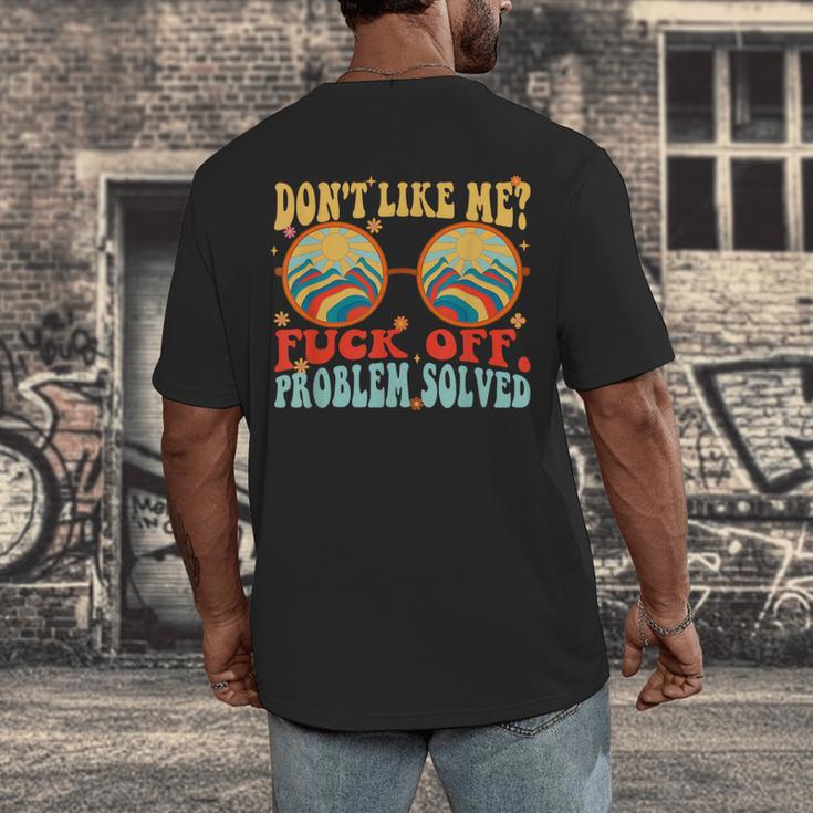 Don't Like Me Antisocial Introvert & Anti Social Men's Back Print T-Shirt Don't Like Me Antisocial Introvert & Anti Social Men's Back Print T-Shirt