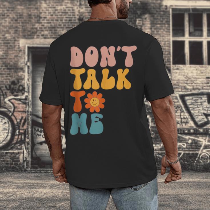 Don't Talk To Me Sarcastic Introvert Antisocial Men's Back Print T-Shirt Don't Talk To Me Sarcastic Introvert Antisocial Men's Back Print T-Shirt