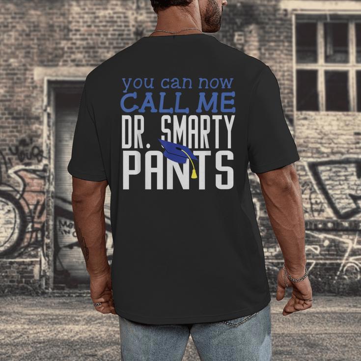 Dr PhD PsyD MD EDD Graduation Doctorate PsyD Men's Back Print T-Shirt
