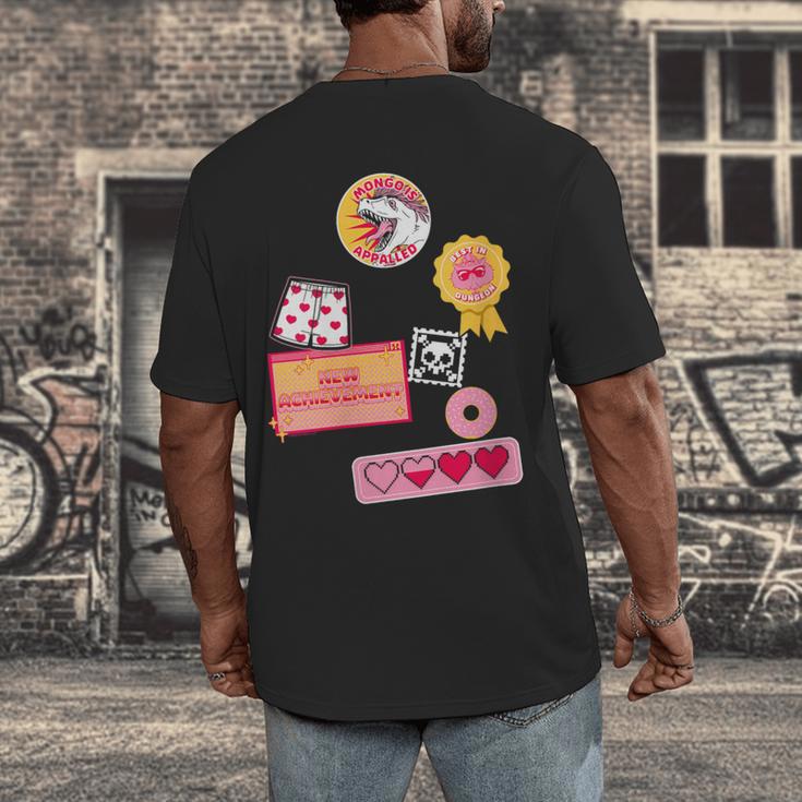 Dungeon Crawler Carl Colorful Sticker Collage LitRPG Book Men's Back Print T-Shirt