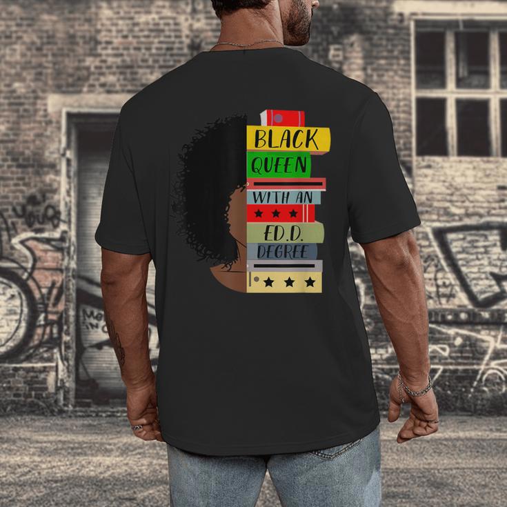 EdD Doctor Of Education Book Degree Doctorate Graduation Men's Back Print T-Shirt