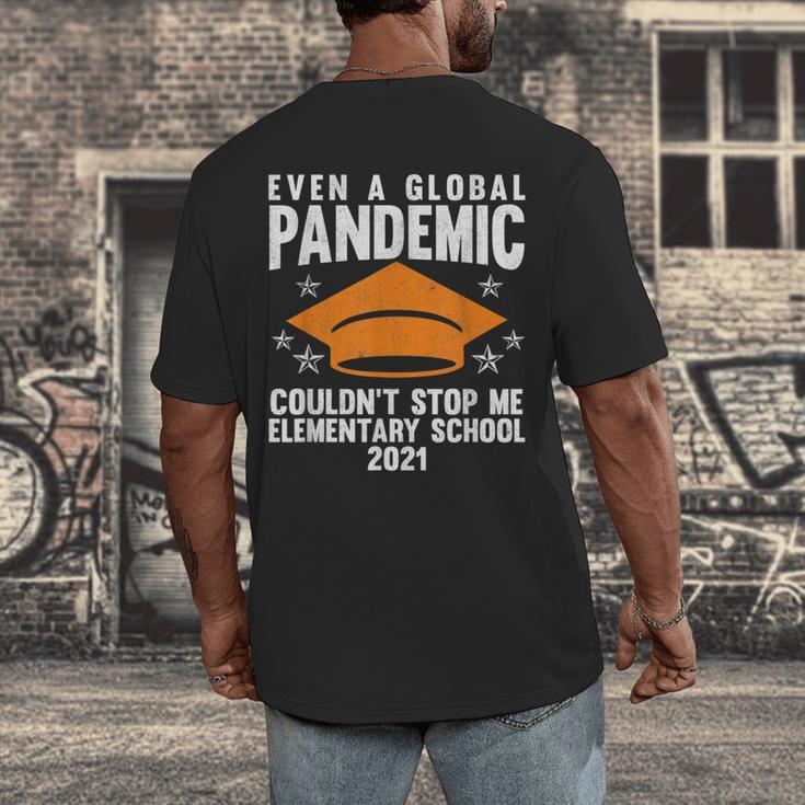 Elementary School 2021 Degree Graduation Graduate Men's Back Print T-Shirt