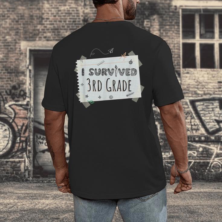 Elementary School Graduation Shirt Graduate Grad Men's Back Print T-Shirt
