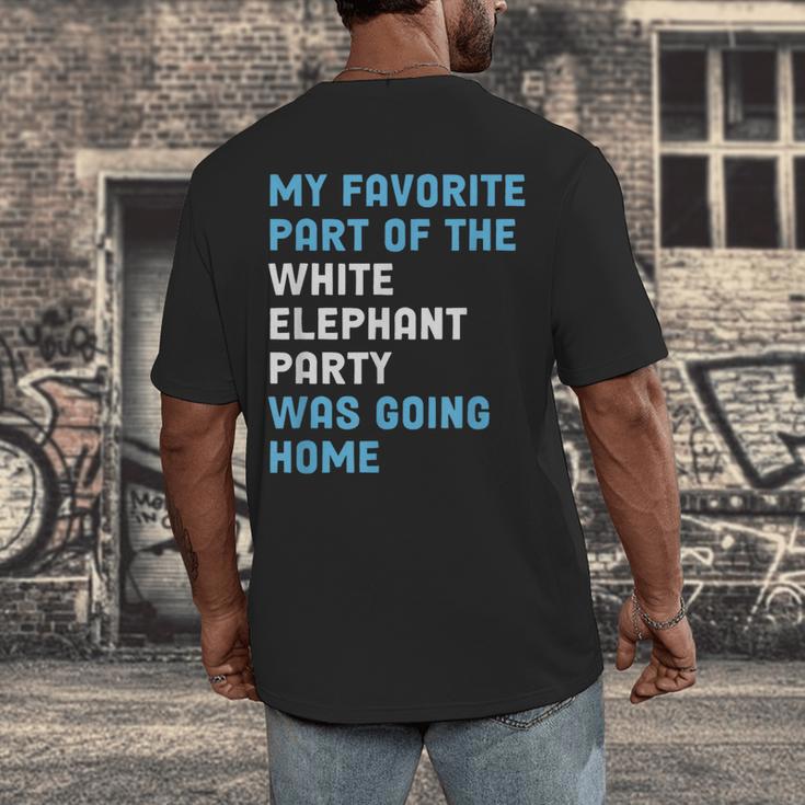 Elephant Party For Introvert Going Men's Back Print T-Shirt