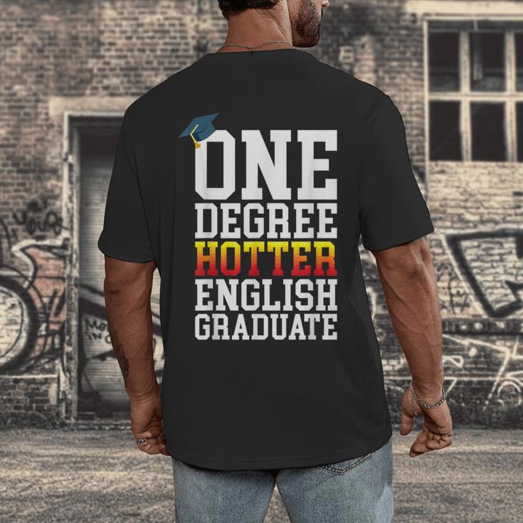 English Major Shirt Now Hotter By One Degree Graduation Men's Back Print T-Shirt