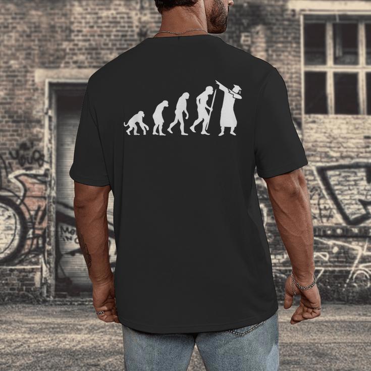 Evolution Of Dab Dabbing Dabbin' Graduation School T-Shirt Men's Back Print T-Shirt