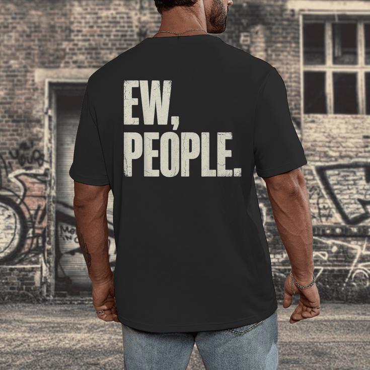 EW People Introvert Sarcastic Graphic Style Men's Back Print T-Shirt EW People Introvert Sarcastic Graphic Style Men's Back Print T-Shirt