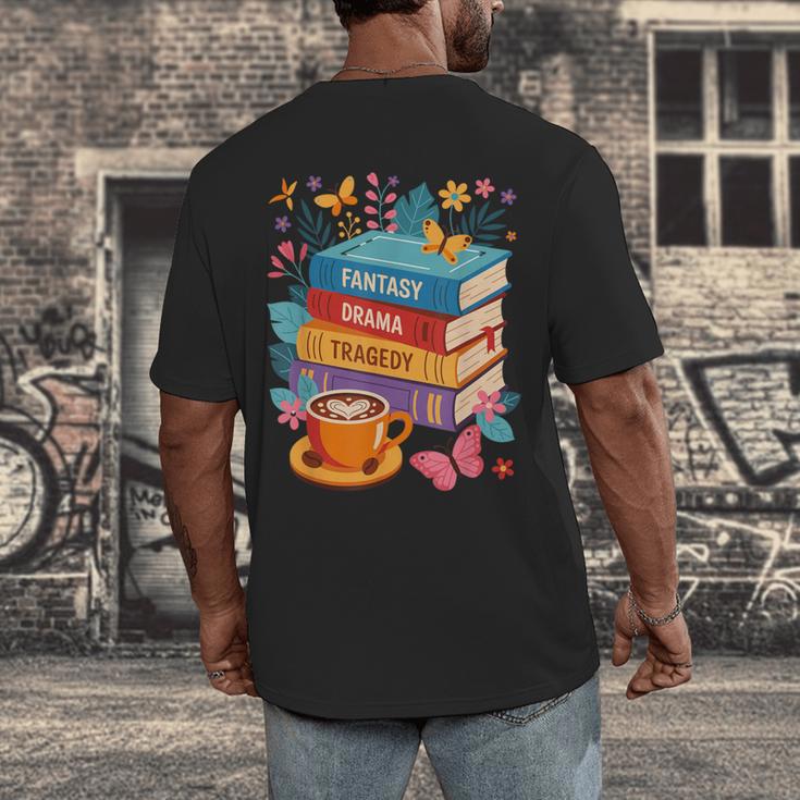 Fantasy Drama Tragedy Books Subtle Anti-Trump Men's Back Print T-Shirt