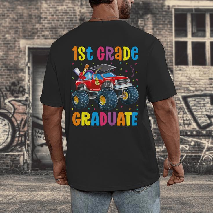 First Grade Graduation Monster Truck 1st Grade Graduate Men's Back Print T-Shirt